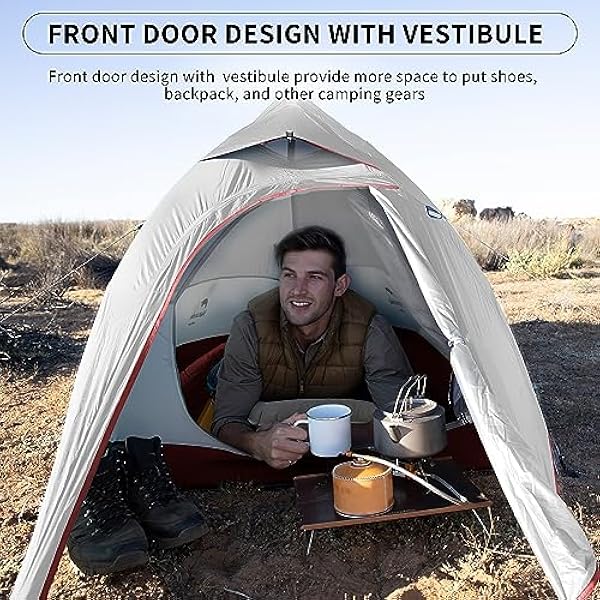 Naturehike Cloud-up Ultraligero 1 Persona Tienda de campaña Impermeable Doble Capa Camping Tienda de campaña